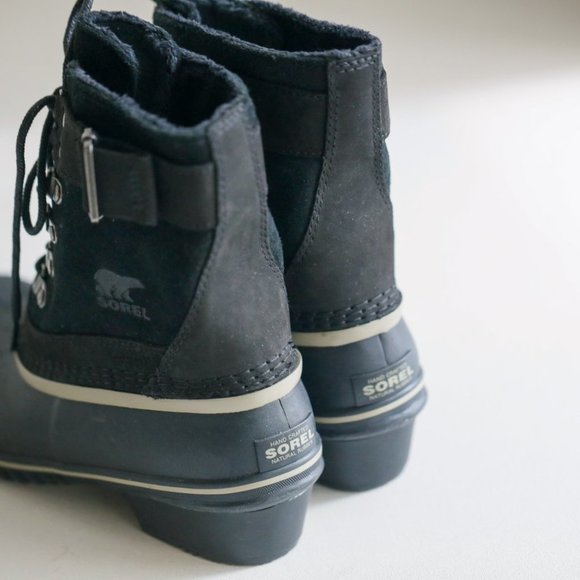 Brand New Classic Rubber Suede Fleece Lined Sorel Winter Boots - Picture 7 of 9
